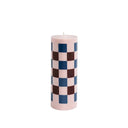 Column candle, Large Pink/Blue