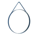 Strap Mirror, Blue 70cm