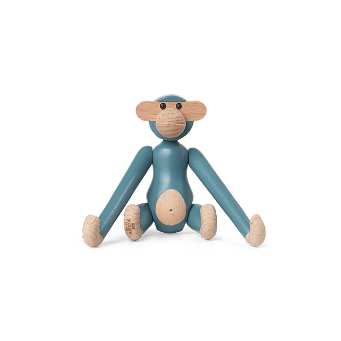 Wood monkey Mini, blue