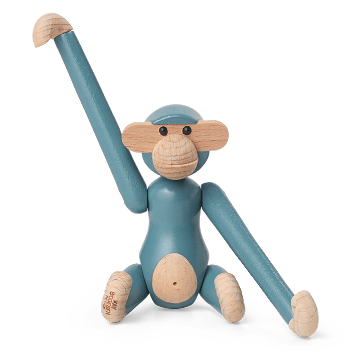 Wood monkey Mini, blue