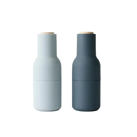 Bottle Grinder, Blues, Beech Lid (2 Pack)-Kitchen/Dishes-Audo-vancouver special