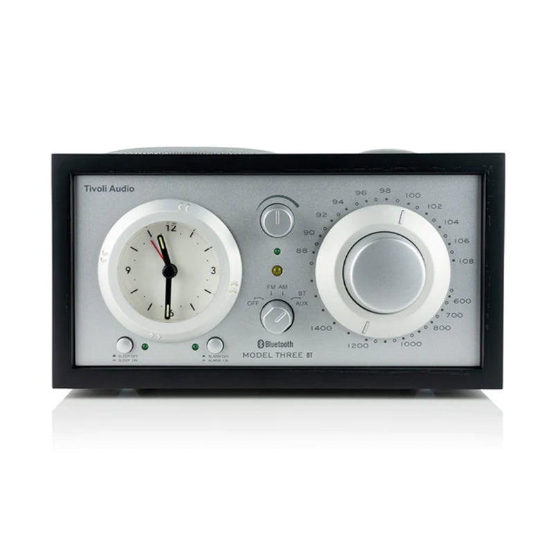 Model Three BT Clock Radio -  Black Ash / Silver