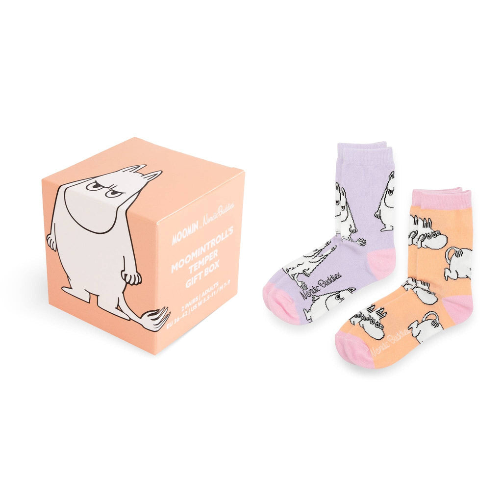 Moomintroll's Socks Gift Box Women: 36-42, lilac/orange