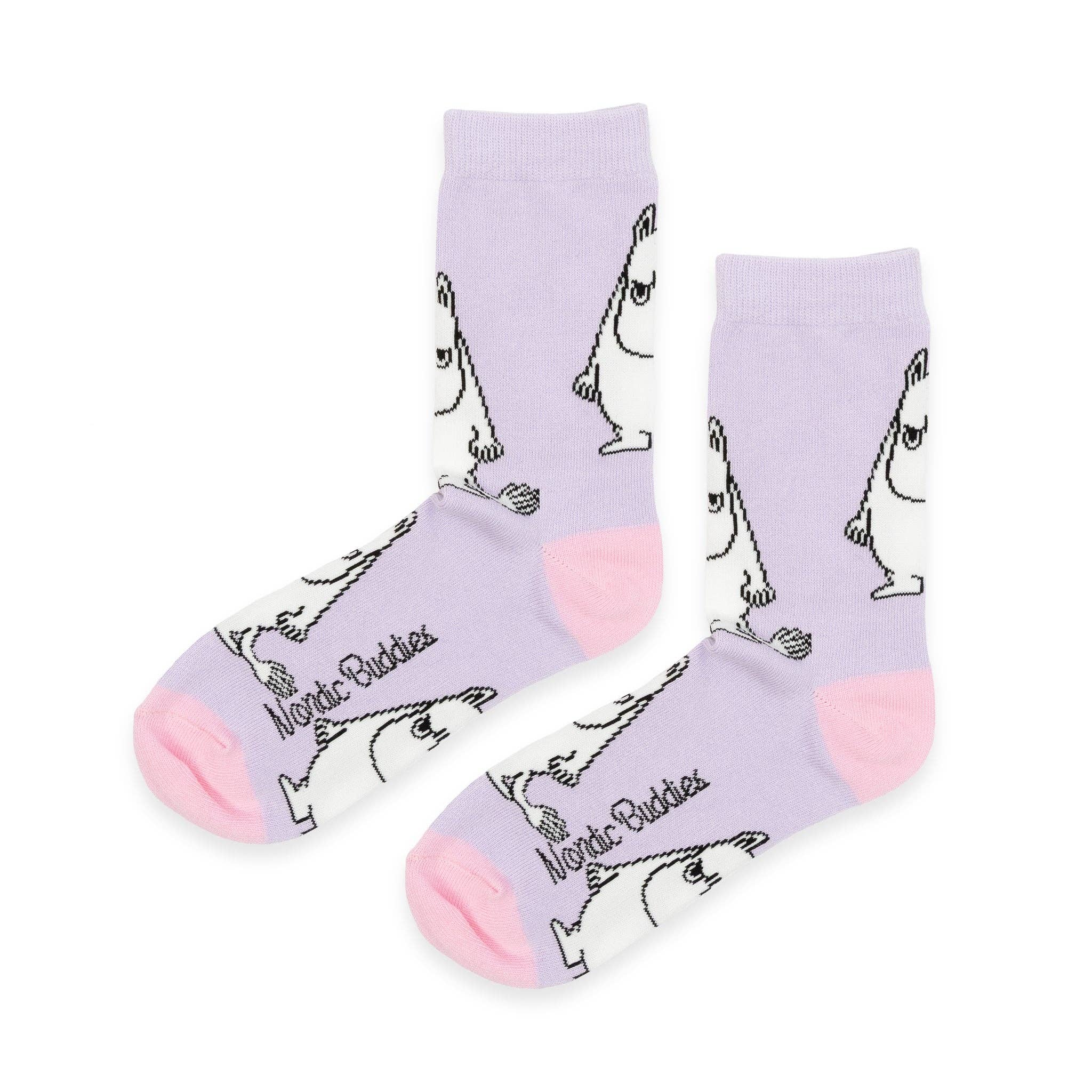 Moomintroll's Socks Gift Box Women: 36-42, lilac/orange