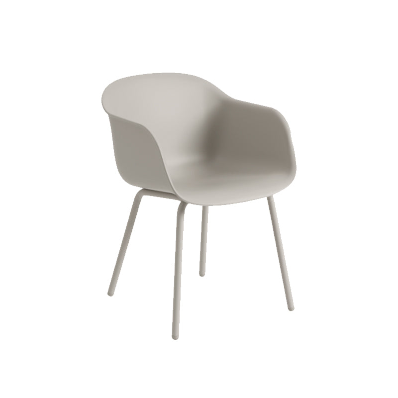 Fiber Outdoor Arm Chair, Grey