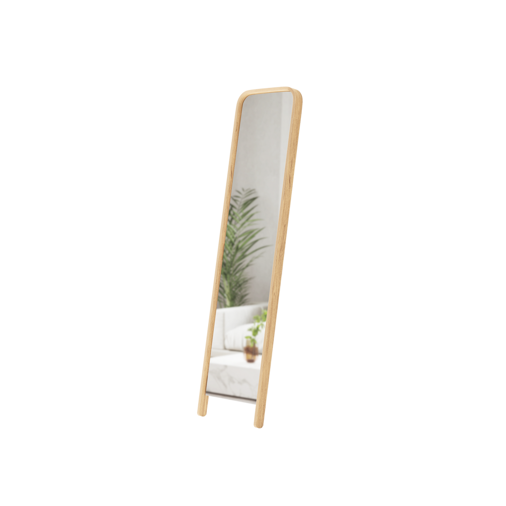 Bellwood Leaning Mirror, Natural