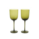Host Red Wine Glasses - Set of 2 - Moss Green