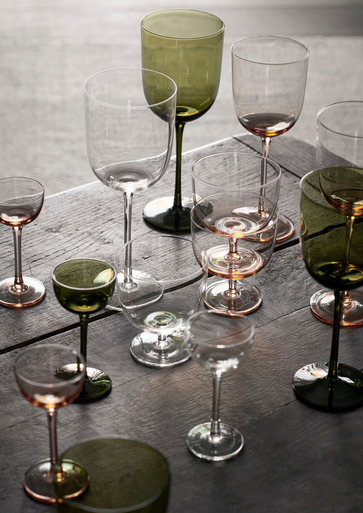Host Red Wine Glasses - Set of 2 - Moss Green