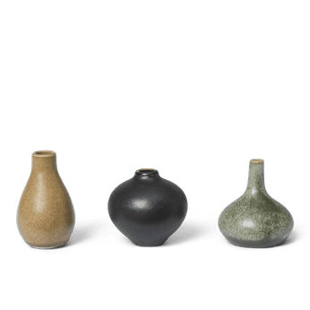 Komo Mini Vases, Set of 3, Calm
