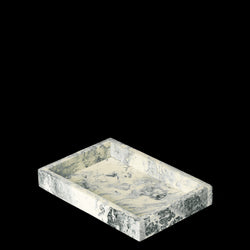 Mist Tray 10cm x 15cm, Emerald Off-White