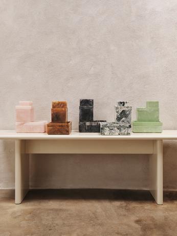 Mist Tray 10 x 15 cm, Emerald Off-White