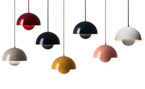 Flowerpot Pendant VP1, Beige Red