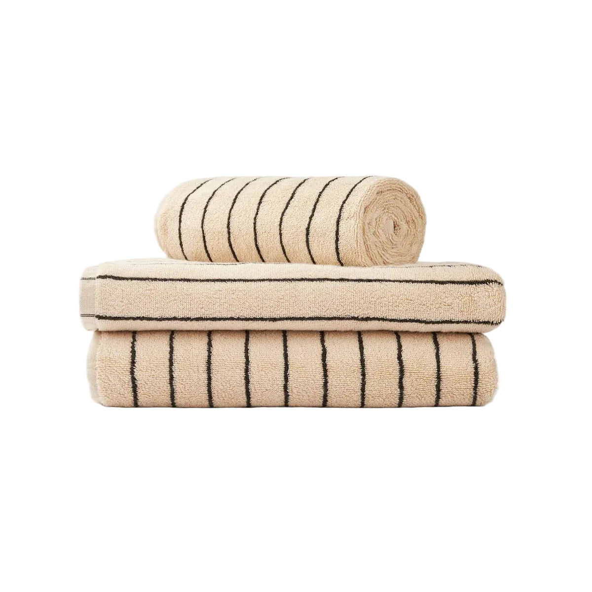 Naram Guest Towel, Camel/Ultramarine