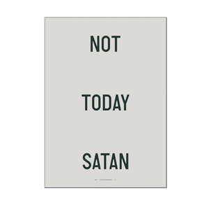 Poster, Weightless - Not Today Satan, 70 x 100 cm, Framed