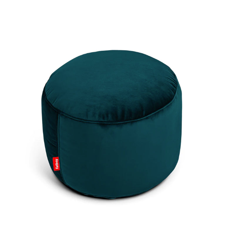 Point Velvet Ottoman, Petrol