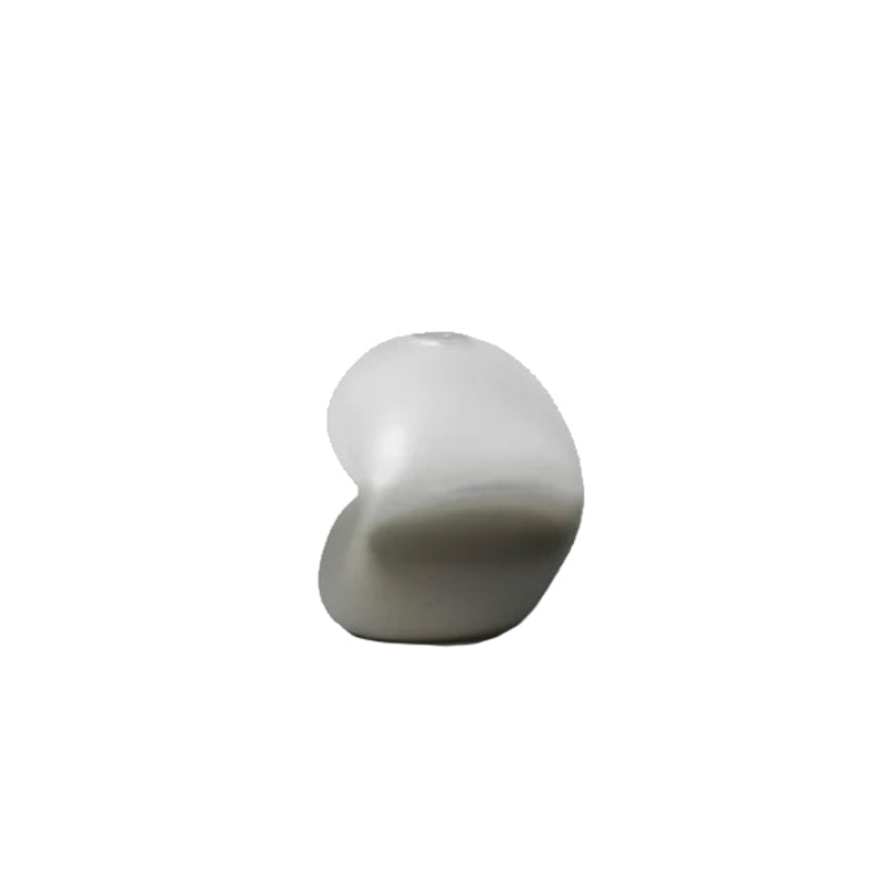Splash Bottom Vase, Matte Grey