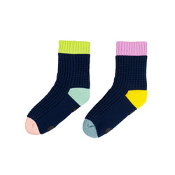 Spot House Socks - Navy