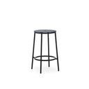 Circa Barstool 65 cm Black Steel, Black Aluminum Top