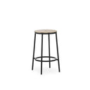 Circa Barstool 65 cm Black Steel, Oak Top