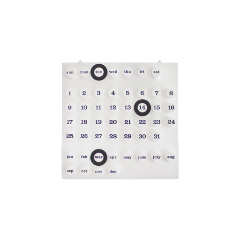 Ring a Date Calendar, White