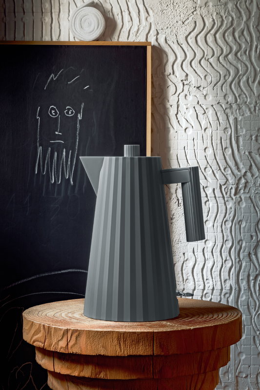 Plisse Electric Water Kettle, Grey