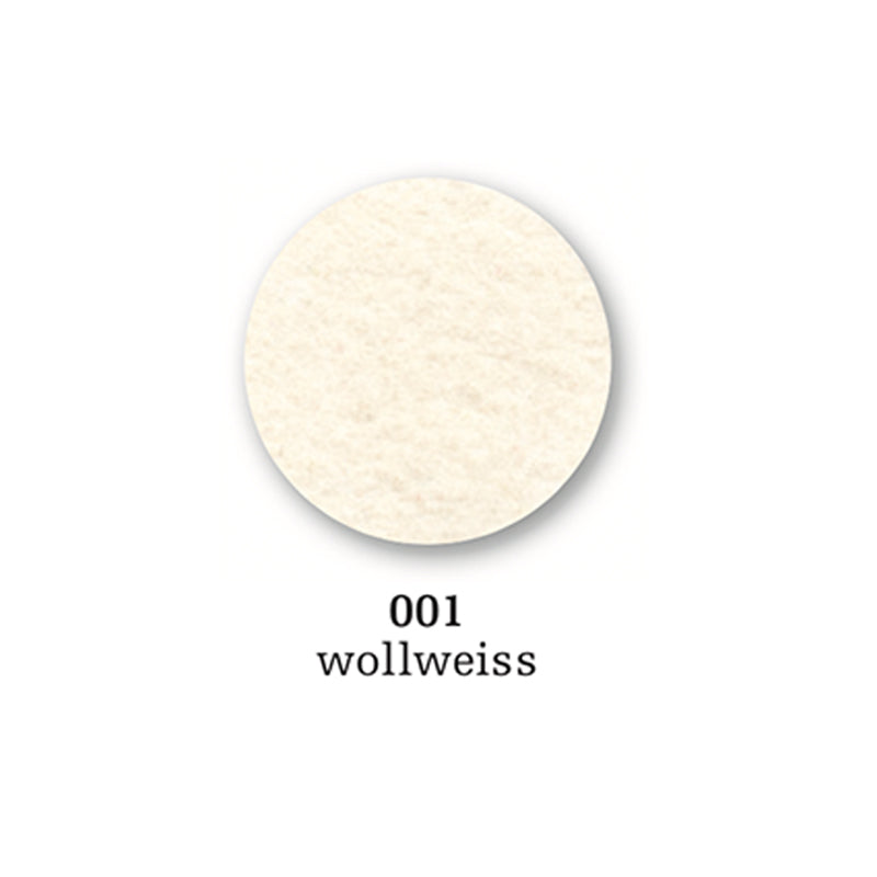 Felt coaster round, 10cm, white