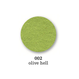 Felt coaster round, 10cm, olive green
