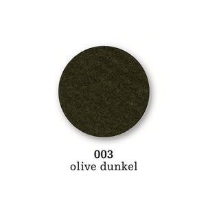 Felt coaster round, 10cm, olive dunkel