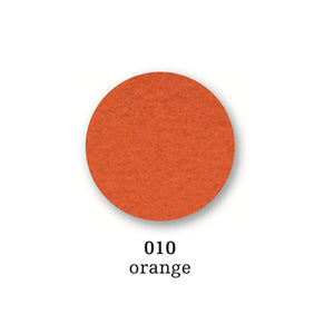 Felt coaster round, 10cm, orange