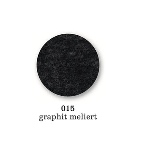 Felt coaster round, 10cm, Graphite
