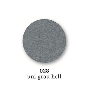 Felt coaster round, 10cm, unigrau light grey