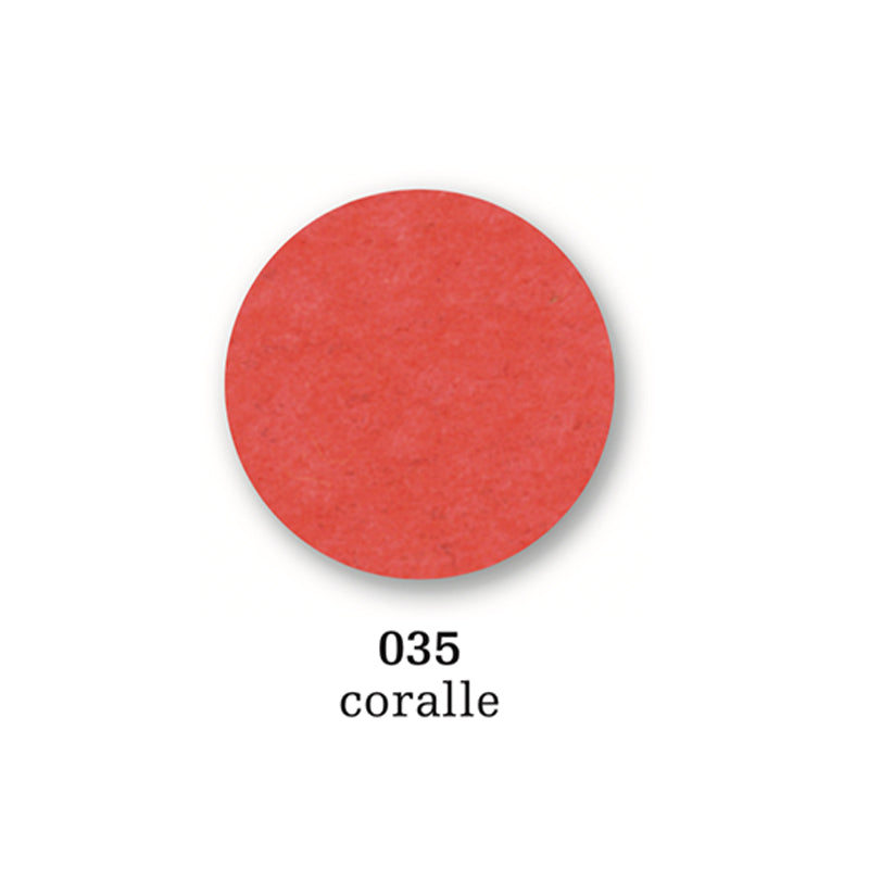 Felt coaster round, 10cm, coralle