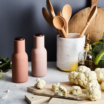 Bottle Grinder, Nude, Walnut Lid (2 Pack)-Kitchen/Dishes-Audo-vancouver special