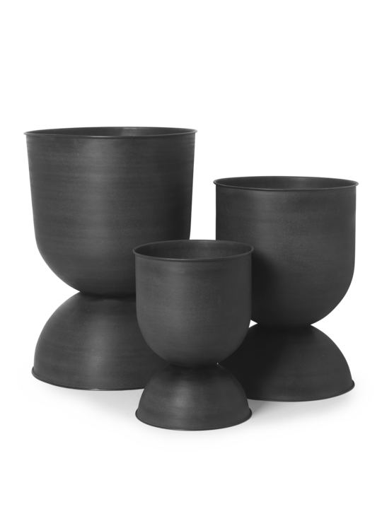 Hourglass Pot Large, Black