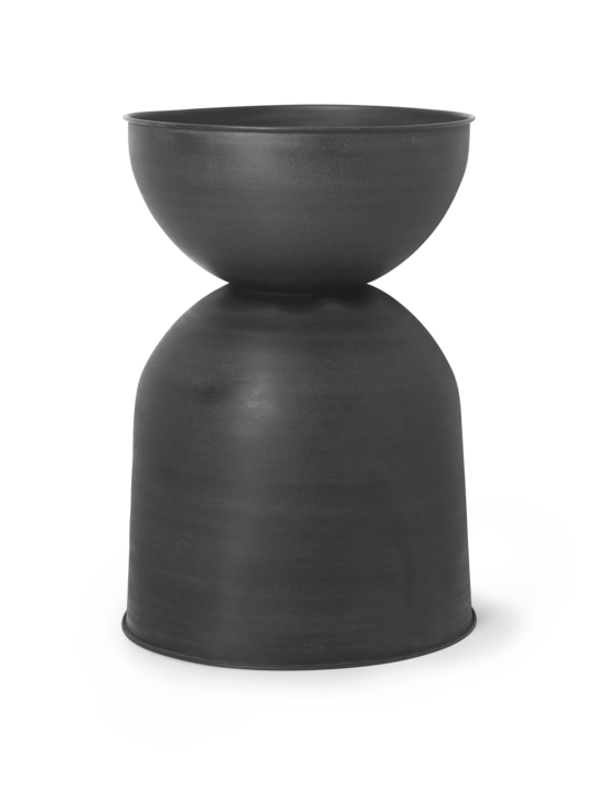 Hourglass Pot Large, Black