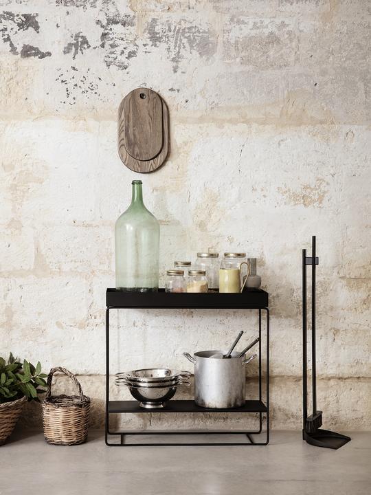 Plant Box, Rectangle, Two Tier, Black