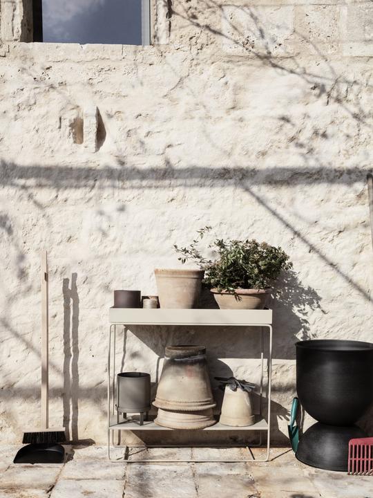 Plant Box, Rectangle, Two Tier, Cashmere