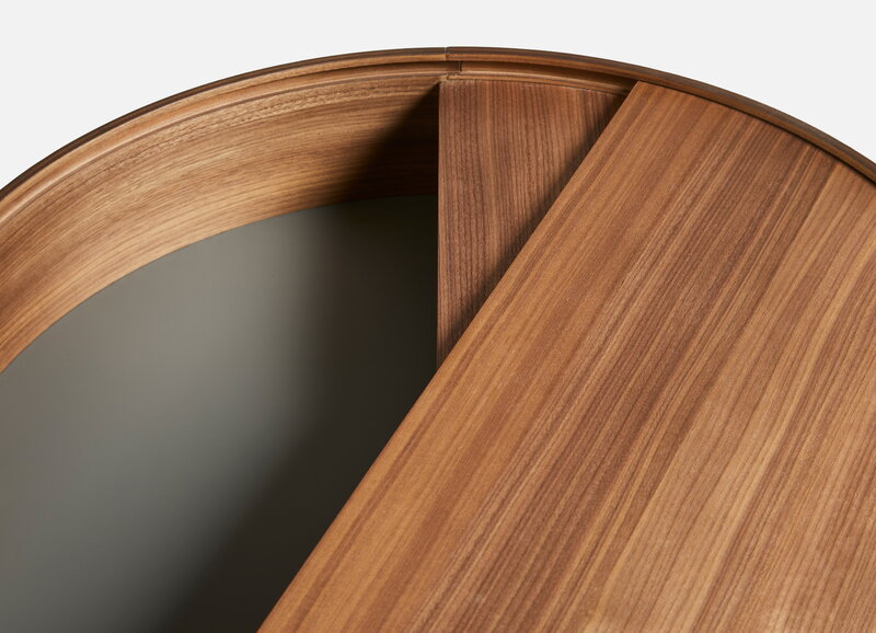 Arc Coffee Table, 42cm, Walnut
