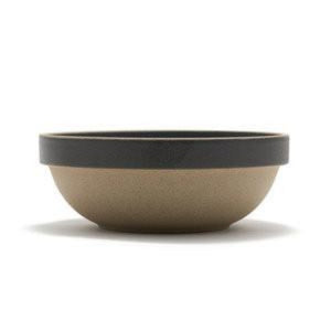 Hasami Porcelain Round Bowl, 7.25”, Black