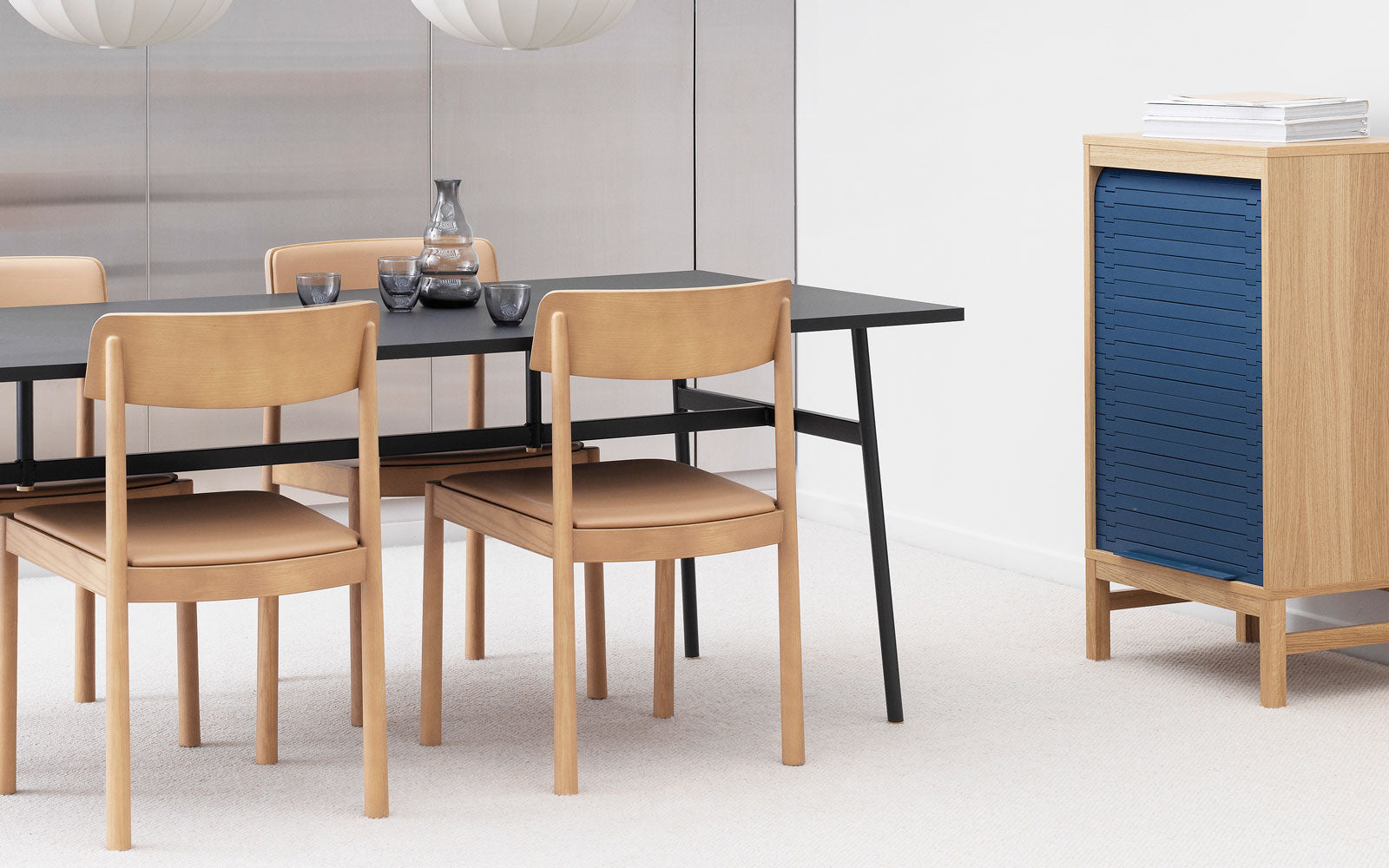 Timb Armchair, upholstery, Black/Black Leather