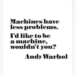 Andy Warhol Poster, “I Want To Be A Machine” Unframed