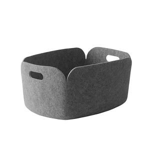 Restore Felt Storage Basket, Grey