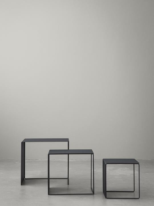 Cluster Tables, Black - Set of 3