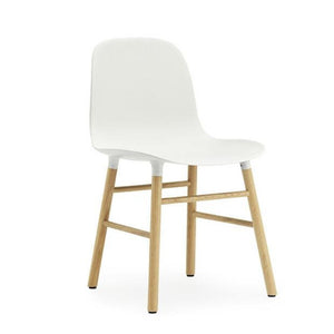 Form Chair, White/Oak