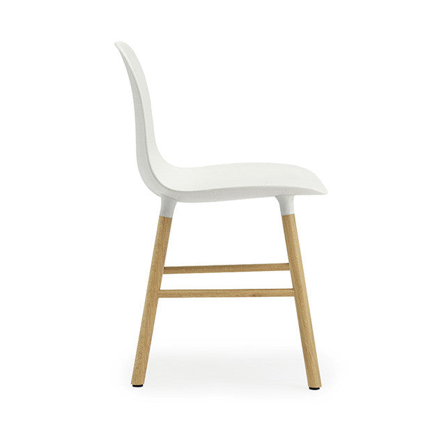 Form Chair, White/Oak
