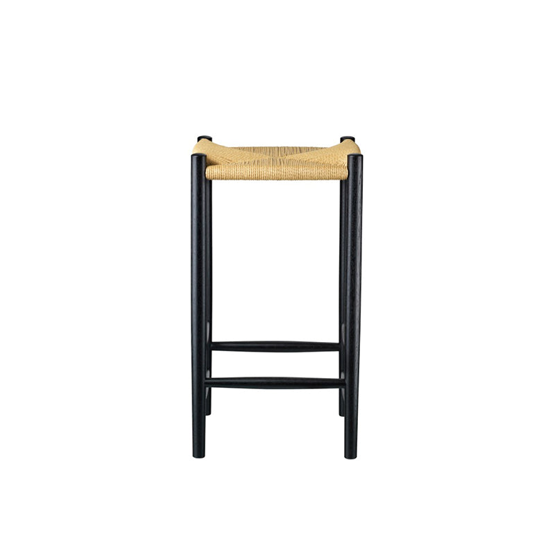 J164 counter stool, black/nature. 67cm.