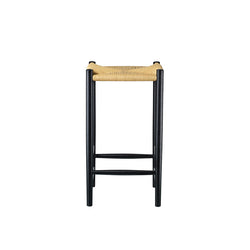 J164 counter stool, black/nature. 67cm.