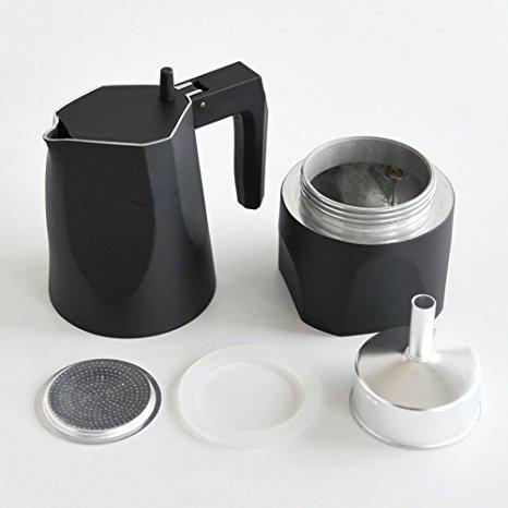 Ossidiana 3 cup Espresso, Black