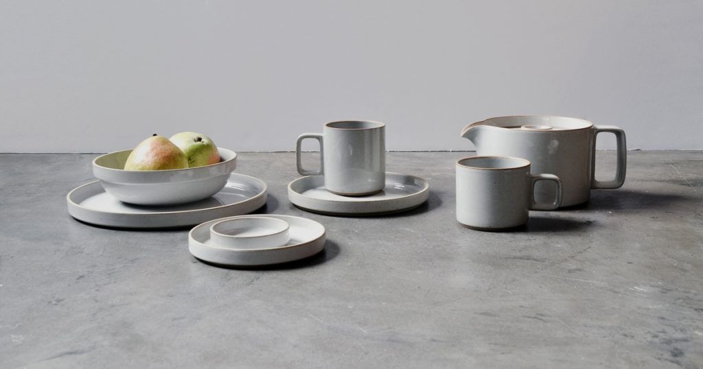 Hasami Round Bowl Gloss Grey, 8.5"