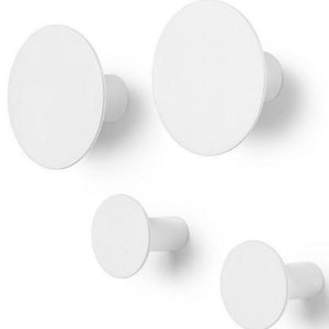 Ponto Wall Hooks 4pk Lily White